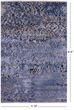 Abstract Contemporary Handmade Wool & Silk Rug - 5' 10" X 8' 9" - Golden Nile