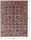 Turkmen Ersari Hand Knotted Wool Rug - 8' 4" X 10' 10" - Golden Nile