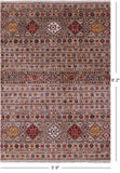 Khorjin Persian Gabbeh Handmade Wool Rug - 5' 9" X 8' 2" - Golden Nile