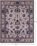 Ivory Persian Fine Serapi Handmade Wool Rug - 8' 0" X 9' 10" - Golden Nile
