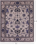 Ivory Persian Fine Serapi Handmade Wool Rug - 8' 0" X 9' 10" - Golden Nile
