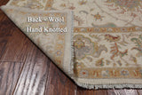 Ivory Peshawar Handmade Wool Rug - 6' 4" X 9' 8"