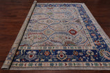 Square Turkish Oushak Hand Knotted Wool On Wool Rug - 9' 2" X 9' 6"