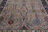 Square Turkish Oushak Hand Knotted Wool On Wool Rug - 9' 2" X 9' 6"