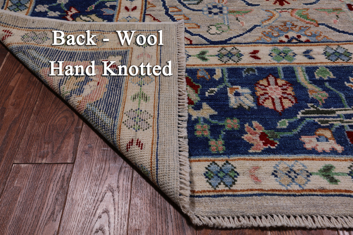 Square Turkish Oushak Hand Knotted Wool On Wool Rug - 9' 2" X 9' 6"