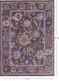 Turkish Oushak Handmade Wool On Wool Rug - 8' 11" X 12' 3" - Golden Nile