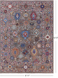 Grey Turkish Oushak Hand Knotted Wool On Wool Rug - 8' 11" X 12' 0" - Golden Nile