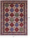 Super Kazak Hand Knotted Wool Rug - 8' 1" X 10' 3" - Golden Nile