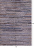 Tribal Persian Gabbeh Handmade Wool Rug - 6' 0" X 9' 0" - Golden Nile