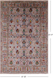 Peshawar Hand Knotted Wool Rug - 6' 10" X 9' 11" - Golden Nile