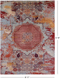 Abstract Modern Mamluk Hand Knotted Wool Rug - 8' 11" X 11' 9" - Golden Nile