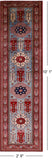 Blue Super Kazak Hand Knotted Wool Runner Rug - 2' 9" X 10' 1" - Golden Nile