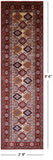 Ivory Super Kazak Hand Knotted Wool Runner Rug - 2' 9" X 9' 6" - Golden Nile