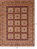 Garden Design Persian Hand Knotted Wool Rug - 5' 8" X 7' 8" - Golden Nile