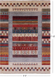 Tribal Persian Gabbeh Hand Knotted Wool Rug - 5' 5" X 7' 10" - Golden Nile