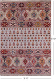 Khorjin Persian Gabbeh Hand Knotted Wool Rug - 3' 11" X 5' 10" - Golden Nile