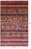 Khorjin Persian Gabbeh Hand Knotted Wool Rug - 3' 2" X 5' 1" - Golden Nile