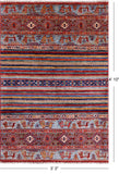 Tribal Persian Gabbeh Hand Knotted Wool Rug - 3' 3" X 4' 10" - Golden Nile