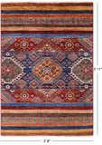 Khorjin Persian Gabbeh Hand Knotted Wool Rug - 2' 8" X 3' 11" - Golden Nile