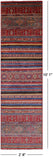 Khorjin Persian Gabbeh Hand Knotted Wool Runner Rug - 2' 8" X 10' 1" - Golden Nile