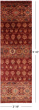 Tribal Persian Gabbeh Hand Knotted Wool Runner Rug - 2' 10" X 9' 10" - Golden Nile