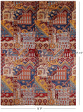 Super Kazak Hand Knotted Wool Rug - 5' 7" X 7' 11" - Golden Nile
