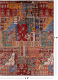 Super Kazak Hand Knotted Wool Rug - 5' 9" X 7' 9" - Golden Nile