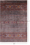Khorjin Persian Gabbeh Hand Knotted Wool Rug - 6' 0" X 9' 1" - Golden Nile