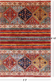 Khorjin Persian Gabbeh Handmade Wool Rug - 3' 3" X 4' 10" - Golden Nile