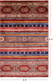 Khorjin Persian Gabbeh Hand Knotted Wool Rug - 3' 3" X 5' 1" - Golden Nile