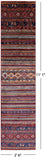Tribal Persian Gabbeh Handmade Wool Runner Rug - 2' 6" X 11' 1" - Golden Nile