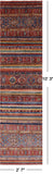 Khorjin Persian Gabbeh Handmade Wool Runner Rug - 2' 7" X 10' 3" - Golden Nile