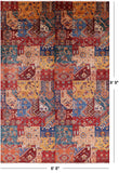 Super Kazak Handmade Wool Rug - 6' 8" X 9' 9" - Golden Nile