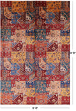 Super Kazak Handmade Wool Rug - 6' 8" X 9' 9" - Golden Nile