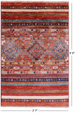 Khorjin Persian Gabbeh Hand Knotted Wool Rug - 2' 7" X 4' 0" - Golden Nile