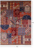 Super Kazak Handmade Wool Rug - 5' 6" X 7' 6" - Golden Nile