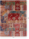 Super Kazak Hand Knotted Wool Rug - 5' 9" X 7' 10" - Golden Nile