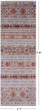 Khorjin Persian Gabbeh Hand Knotted Wool Runner Rug - 2' 7" X 7' 9" - Golden Nile