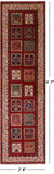 Red Persian Handmade Wool Runner Rug - 2' 8" X 9' 7" - Golden Nile