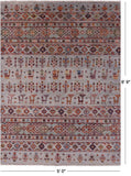 Tribal Persian Gabbeh Hand Knotted Wool Rug - 5' 0" X 6' 9" - Golden Nile