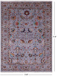 Peshawar Hand Knotted Wool Rug - 5' 8" X 7' 8" - Golden Nile