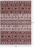 Ivory Tribal Persian Gabbeh Hand Knotted Wool Rug - 5' 6" X 7' 9" - Golden Nile