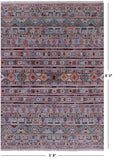 Tribal Persian Gabbeh Handmade Wool Rug - 5' 8" X 8' 0" - Golden Nile