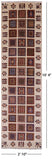 Ivory Garden Design Persian Hand Knotted Wool Runner Rug - 2' 10" X 10' 4" - Golden Nile