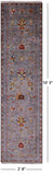 Grey Peshawar Handmade Wool Runner Rug - 2' 8" X 10' 3" - Golden Nile