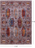 Turkmen Ersari Hand Knotted Wool Rug - 5' 10" X 7' 10" - Golden Nile