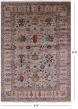 Peshawar Handmade Wool Rug - 5' 9" X 8' 0" - Golden Nile