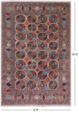 Turkmen Ersari Hand Knotted Wool Rug - 6' 9" X 10' 0" - Golden Nile