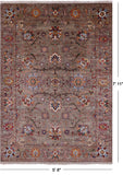 Peshawar Hand Knotted Wool Rug - 5' 8" X 7' 11" - Golden Nile
