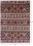 Tribal Persian Gabbeh Hand Knotted Wool Rug - 5' 6" X 7' 11" - Golden Nile